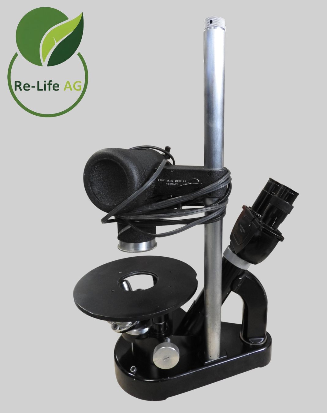 Leitz Mikroskopie: Leitz Wetzlar Vintage Inverted Optical Microscope – Gebraucht aus Reinach BL von Re-LifeAG_Labor 4