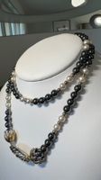 Collier vintage faux perles et Onix vintage
