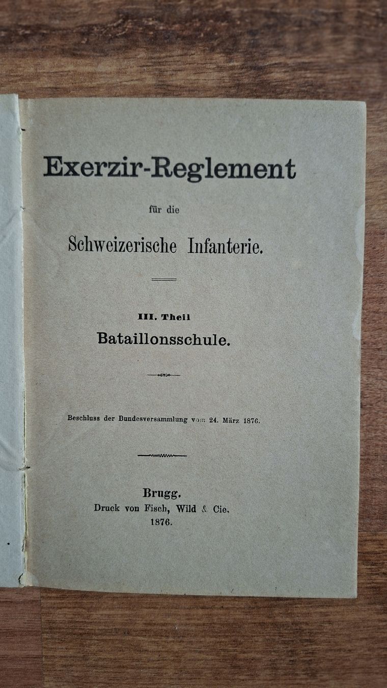 Libri: Exerzir Reglement 1876 – Usato da Greifensee venduto da rodolfo25 1