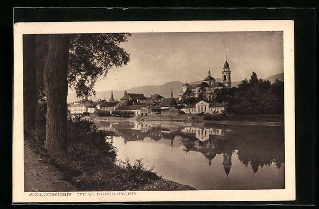 Cartes postales: Solothurn, Teilansicht mit St. Ursuskirc – D'occasion à Berlin par bartko-reher