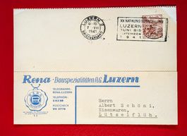 RENA BAUSPEZIALITÄTEN LUZERN SCHÖNI LÜTZELFLÜH EMMENTAL 1941