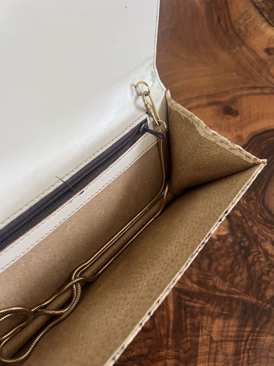 Taschen für Damen: Vintage Python Leather Evening Bag with Strap – Gebraucht aus Zürich von ralph__ 4