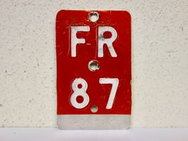 FR 87 VELONUMMER - FAHRRADSCHILD