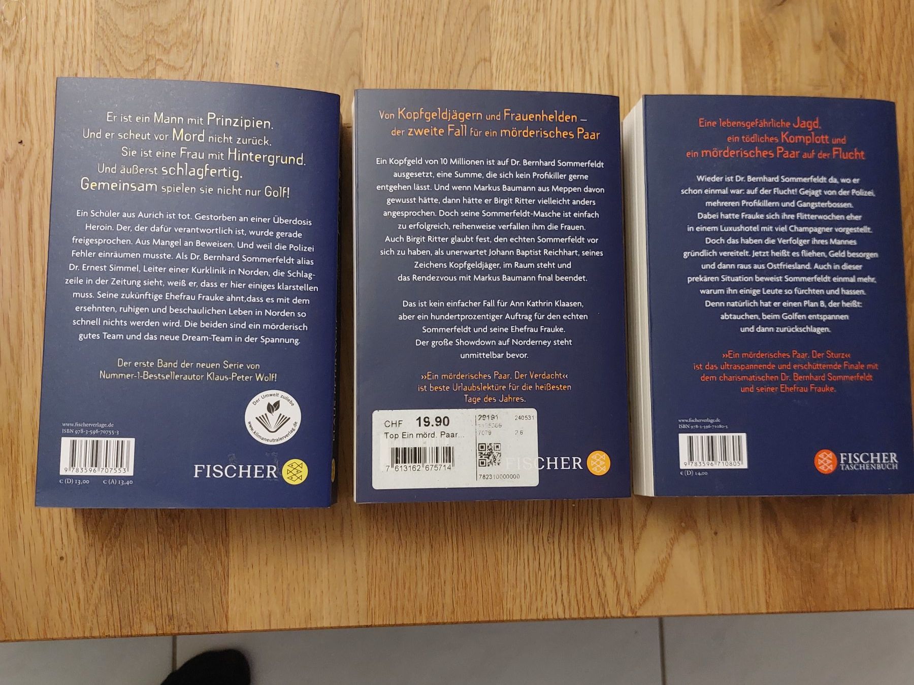 Libri: KLAUS-PETER WOLF/ Ein mörderisches Paar Bd. 1-3 – Usato da Mönchaltorf venduto da Alphons5 1