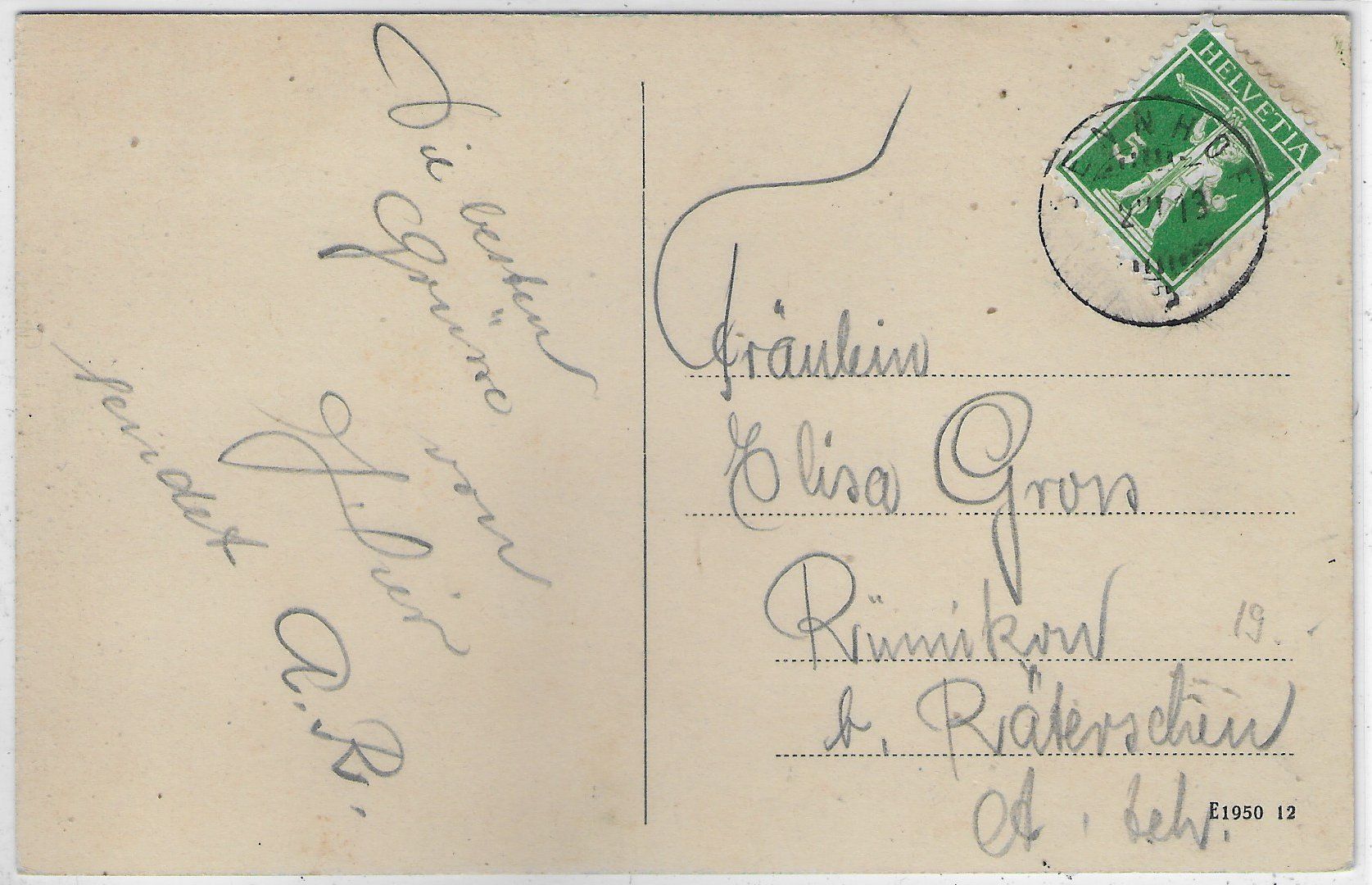 Cartoline postali: Kollbrunn - Generalansicht - coloriert – Usato da Ettingen venduto da Kartenplanet 1