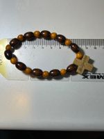 Holzarmband mit Kreuz, für Gotteshäuser, Grösse Universal