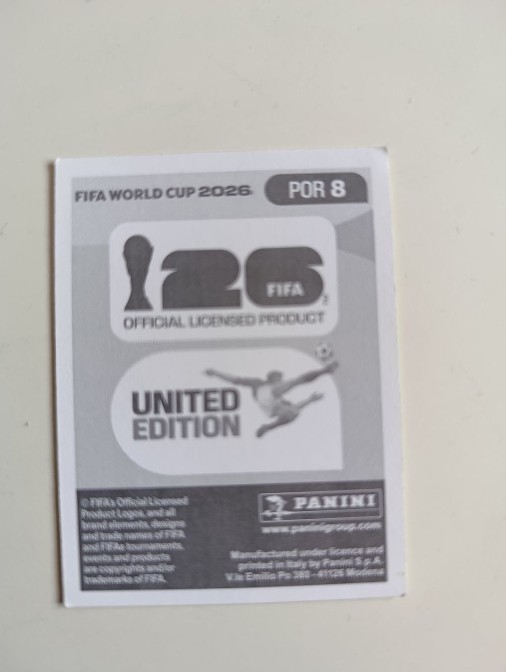 Panini Cartes à collectionner: Panini World Cup 2026 POR 8 – Neuf (Voir description) à Lavey-Village par pas_7xd2 1