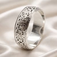 Armreif Bangle Metall Celtic silber Indien