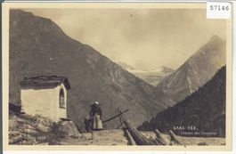 Saas-Fee - Chemin des Chapelles - animee