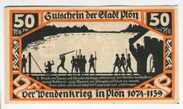 Notgeld "50 Pfennig. Plön 1921"