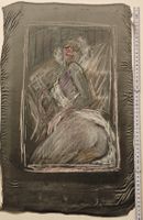 Rolf Seilaz Original Akt, Kollege Alberto Giacometti Pastell