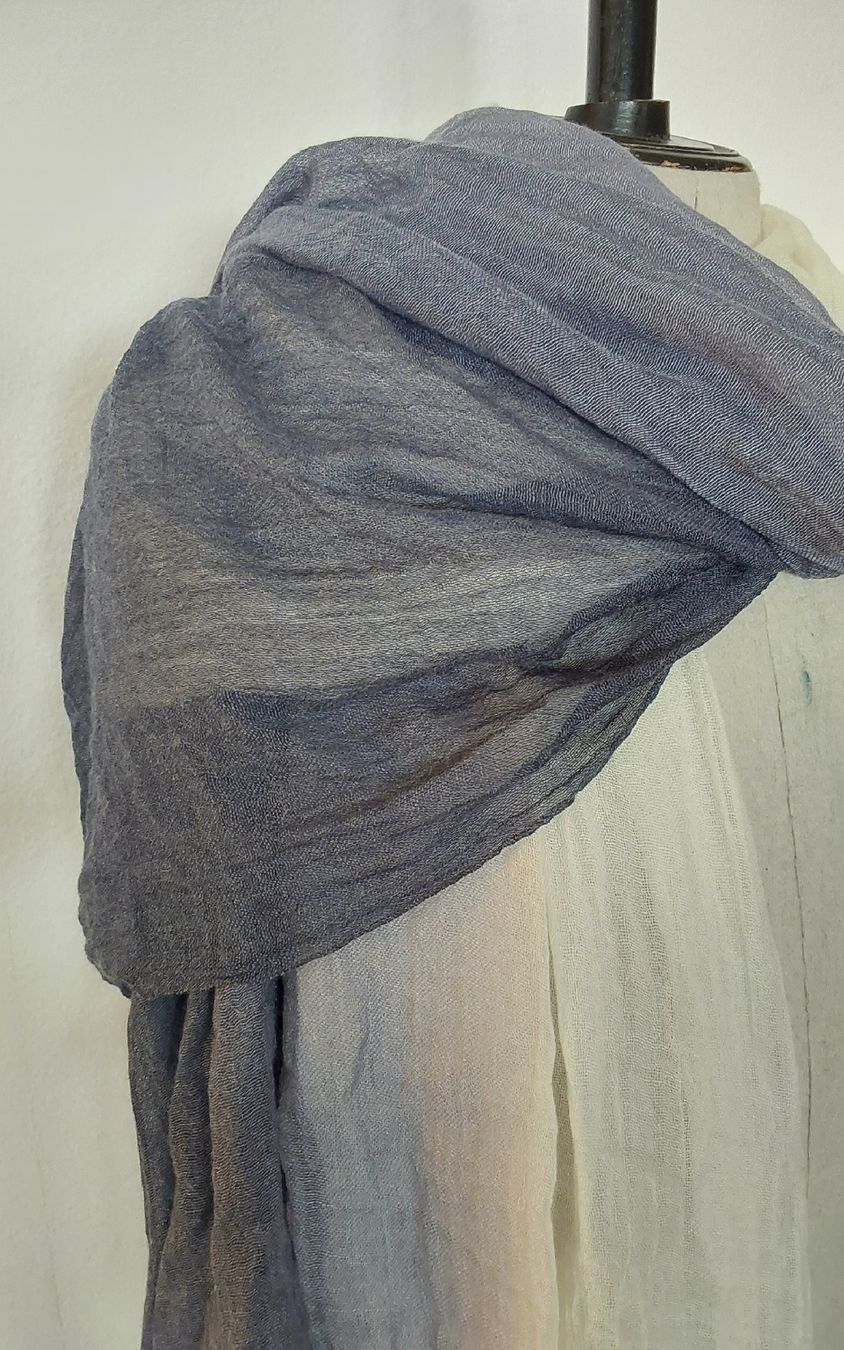 Foulards, Tücher & Schals: Schal Viskose blau weiss – Neu (gemäss Beschreibung) aus Köniz von scopello12
