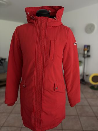 Parka Tommy Jeans rosso taglia XS