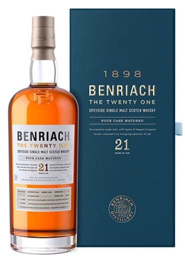 Benriach Spirituosen: Benriach 21 years Four Cask Matured – Neu und originalverpackt aus Deitingen von Peterso