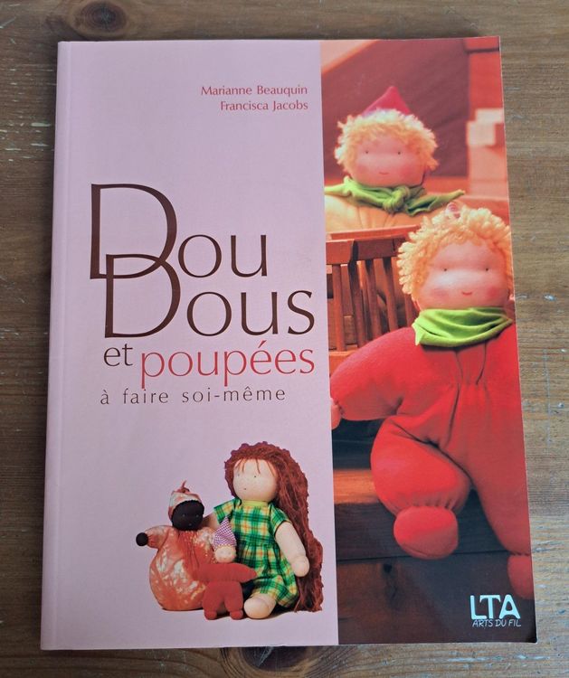 Lot de 4 poupées à broder à faire soi-même, mignons, animaux de
