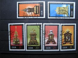 DDR 1975 Alte Uhren gest.