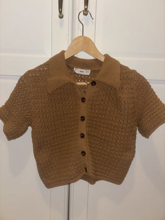 Strickjacke kurzarm braun Grösse M guter Zustand