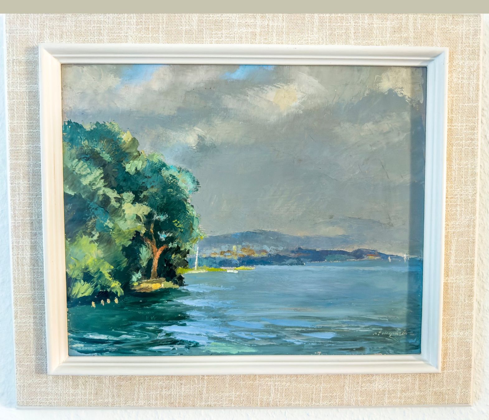 Dipinti: Tableau A.F.DUPLAIN Léman – Usato da Grancy venduto da Nikojardins