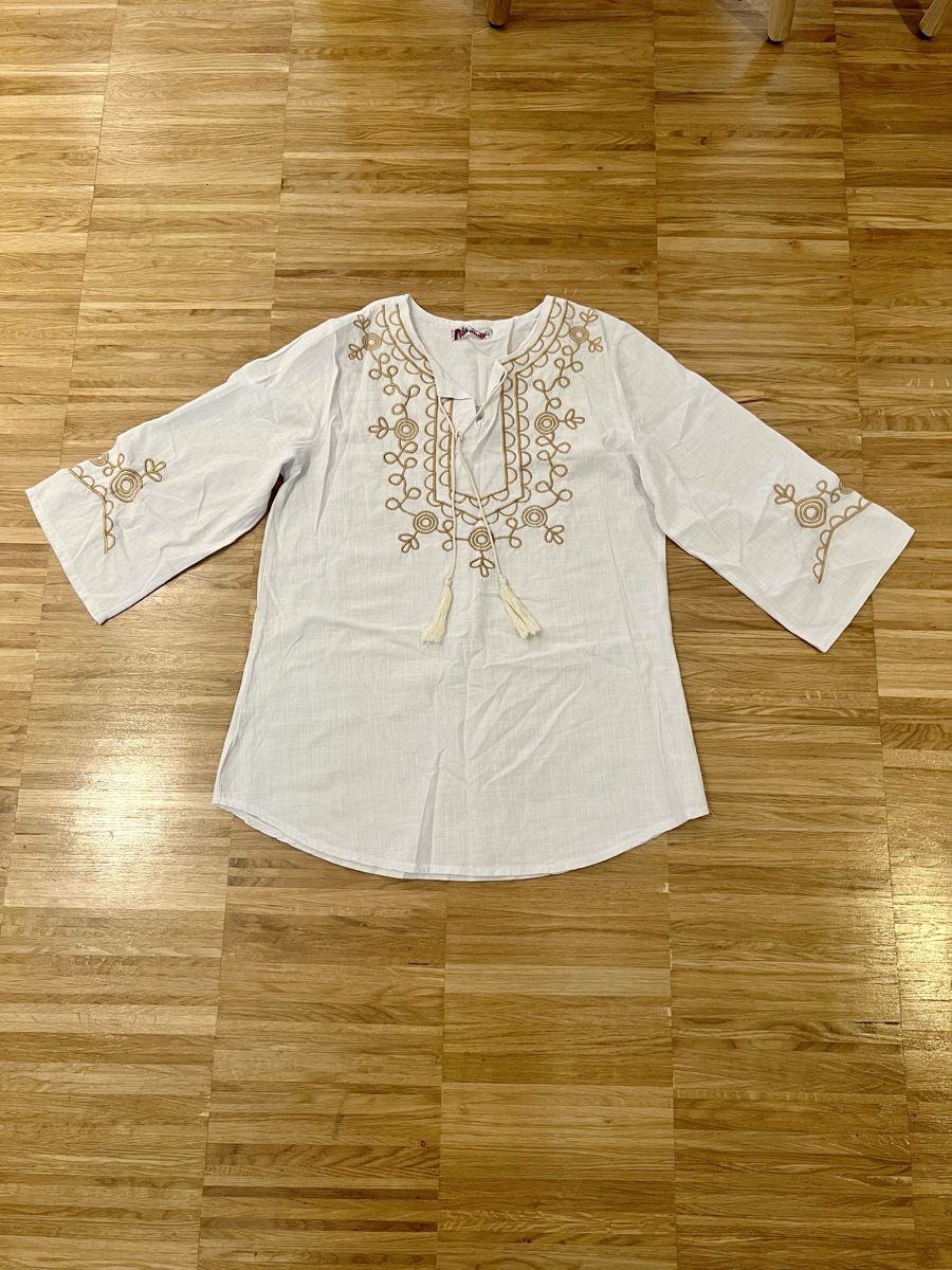 Camicette: Long white blouse – Usato da Adliswil venduto da Marjin