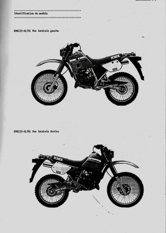 Paire Plaquettes de Frein Avant Kawasaki Kmx 125 125 1986>1998