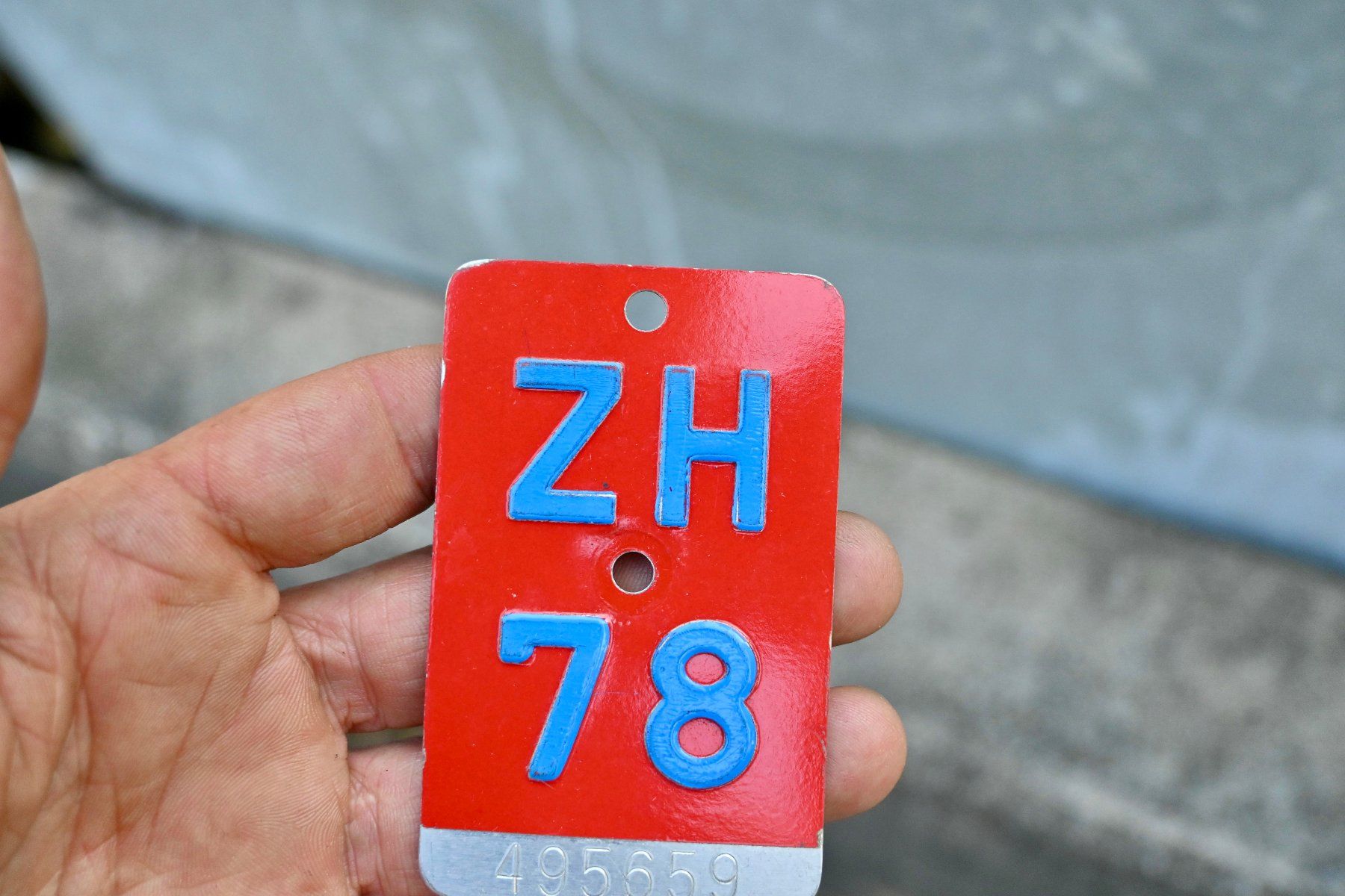Schilder: Velonummer ZH von 1978 - Zürich – Gebraucht aus Pfaffhausen von mono_rec 3