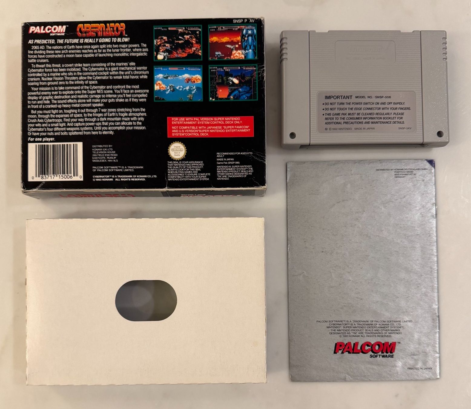 Nintendo Spiele: Super Nintendo Cybernator PAL OVP CIB – Gebraucht aus Gravesano von Ing_lb 1