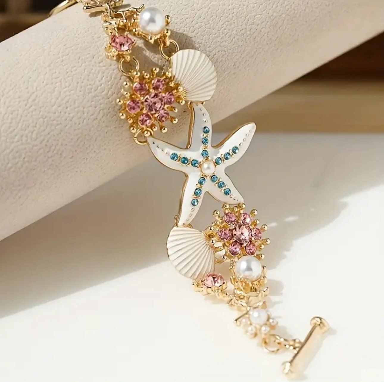 Bracciali & Braccialetti: Wunderschönes Seestern Armkette – Nuovo (secondo la descrizione) da Oberwil-Lieli venduto da Svetlana28