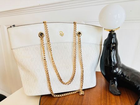 DEAL Vintage Christian Dior Tote Gold Chain -Authenticated
