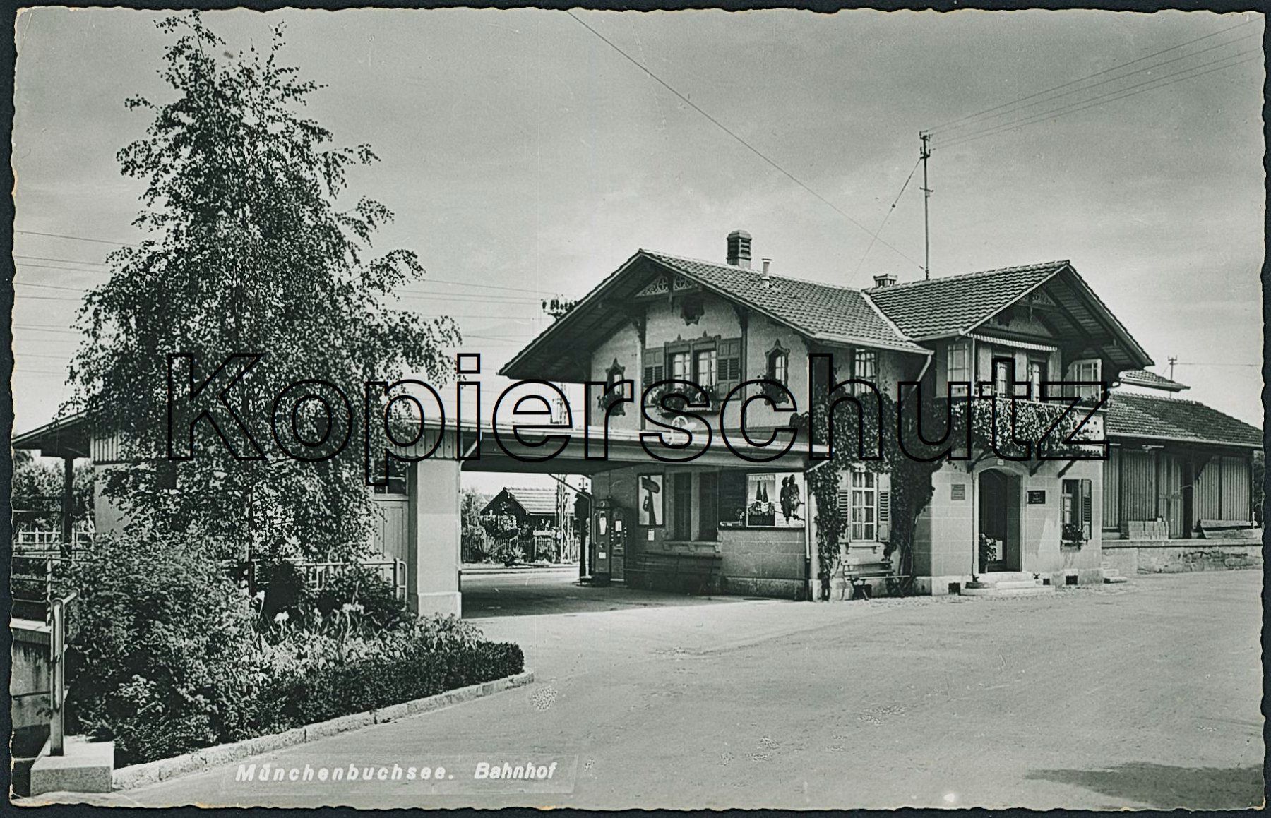 Cartoline postali: BE Münchenbuchsee - Bahnhof - Bahn – Usato da Schindellegi venduto da Jonathan77