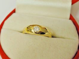 Diamantring 750k mit 0,26 Diamanten
