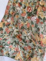 Langes Seiden Foulard mit Blumenmuster - Vintage
