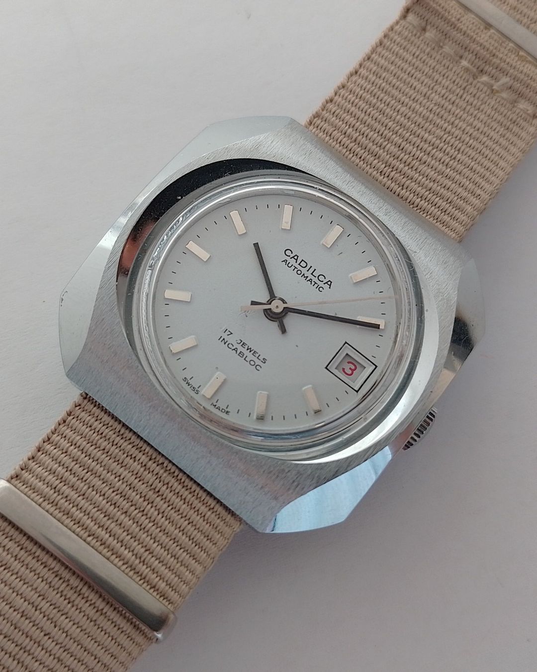 Orologi: Cadilca Automatic Herrenuhr - Schweizer Qualität, 1970er – Usato da Basel venduto da Givens_Watches 2