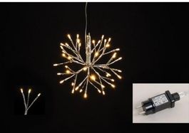 Lichterstern mit 48 LED, 3mKabel mit Netzstecker und Timer