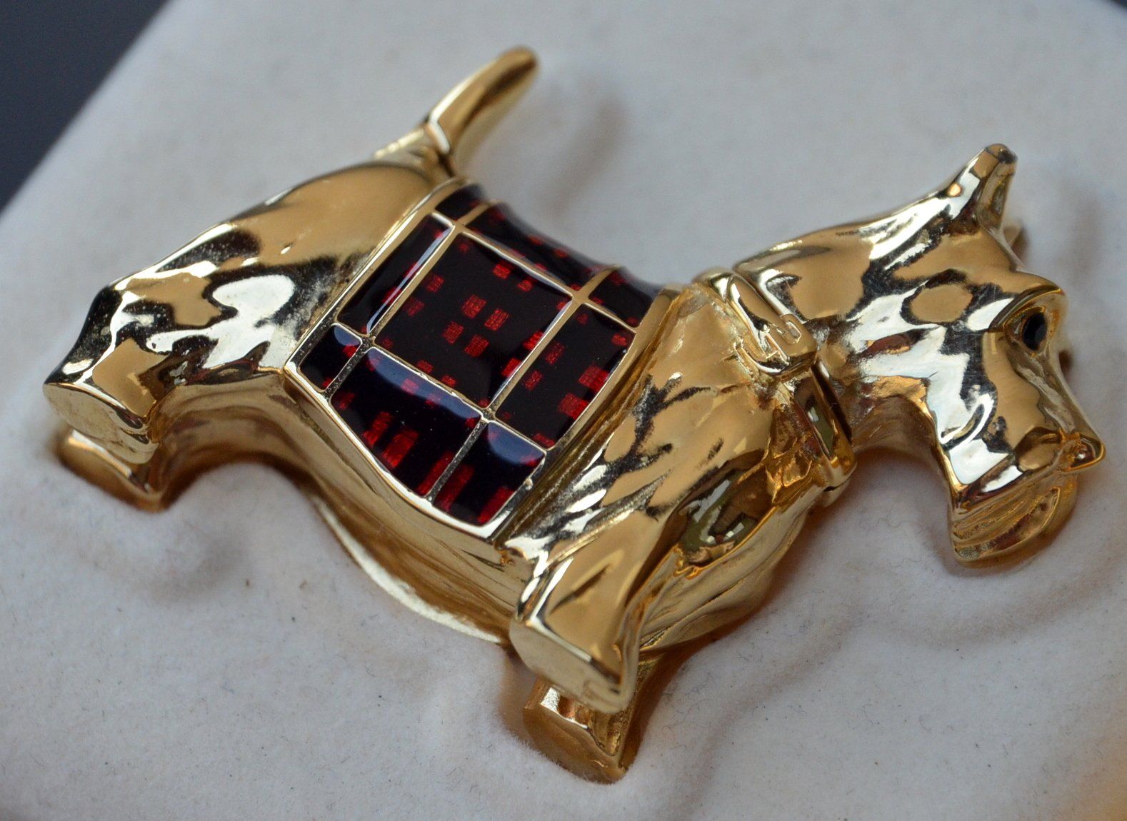 Estée Lauder Flaconi: Estée Lauder Knowing Scottie Dog Solid Perfume 1992 – Usato da Collonges venduto da arashee 2