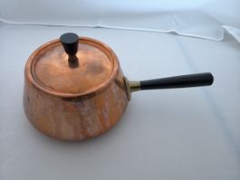 Spring Kupferpfännli, Topf mit Deckel, Vintage