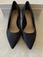Tamaris Black Suede High Heels, Size 37 