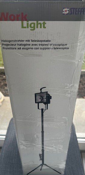 Micasa Lampade: Work Light Halogenstrahler mit Teleskopstativ (Neu) – Nuovo e nell'imballaggio originale da Neuenhof venduto da Sandy2006
