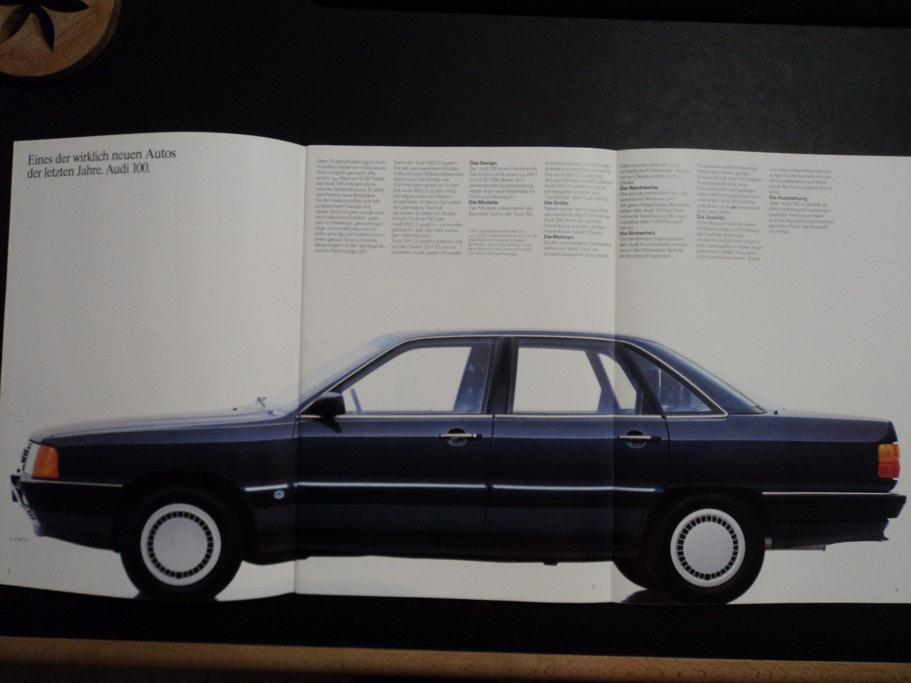 Audi Documenti: Prospekt Audi 100 / 100 Avant 1987 – Usato da Schwarzenburg venduto da modelCARama 3