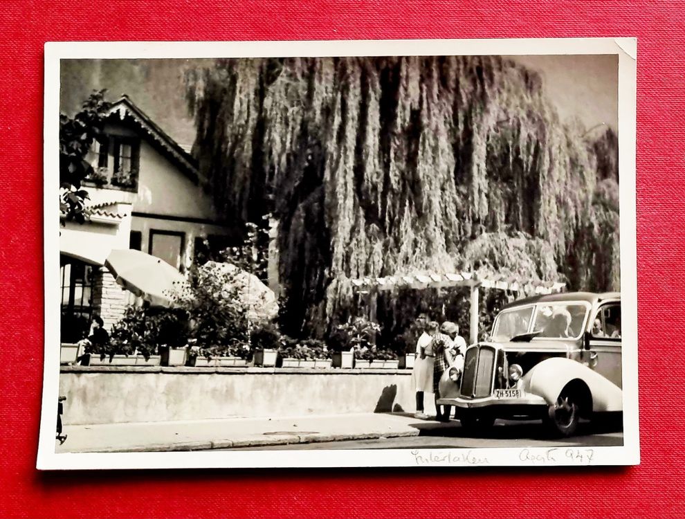 Interlaken Dorfstrasse Autobus Car ZH 5158 Photo Kaufen auf