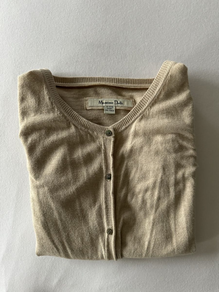Massimo Dutti Maglioni & Felpe: Dünne Strickjacke beige Massimo Dutti Mädchen – Usato da Cham venduto da matap1 4