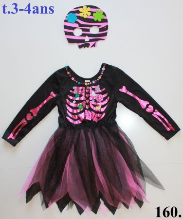 Costume squelette / Skelett t. 3 - 4 ans