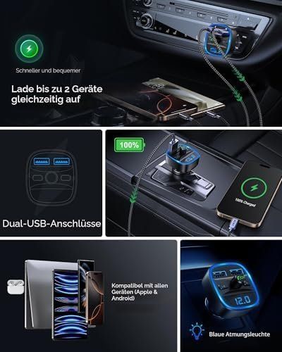 Unità & Adattatore: Bluetooth FM Transmitter Auto Musik Adapter Radio KFZ 2 – Nuovo e nell'imballaggio originale da Hundwil venduto da Stallone6 5