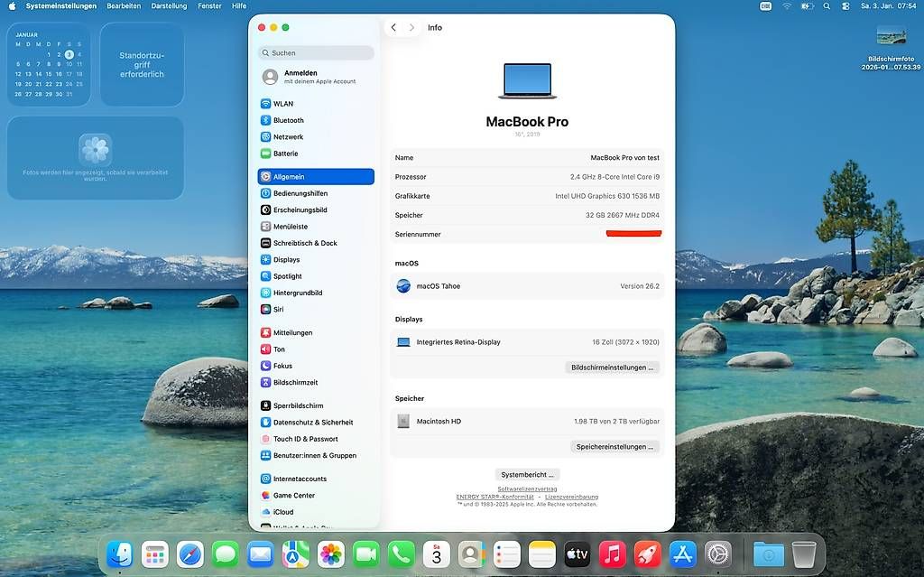 Notebooks: Apple MacBook Pro 16" 2019, i9, 32GB RAM, 2 TB SSD – Gebraucht aus Uettligen von NicuP 1