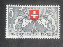 Schweiz 1951 Pro Patria 5 Vollstempel ST.GALLEN 1 27.XI.51