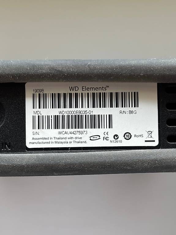 Western Digital Dischi rigidi: Disque dur externe Western Digital WD 10 EAVS – Usato da Cormondrèche venduto da Jeff66 1