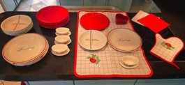 Geschirrset 6 Pers. mit italienischem Design, neuwertig