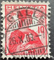1907 Helv. Brustbild Zst 120 Voll-⦿ St. Gallen