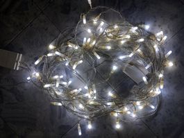 Licherkette mit weissem Licht und Blinkfunktion