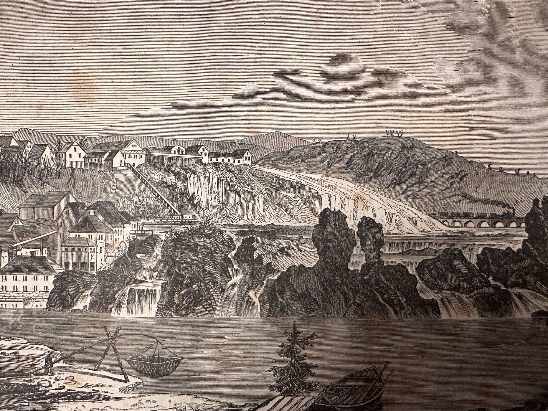 Incisioni: Der Rheinfall im Winter 1858 – Usato da Zürich venduto da allp 2