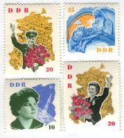 Briefmarken "Walentina Tereschkowa & Juri Gagarin". DDR